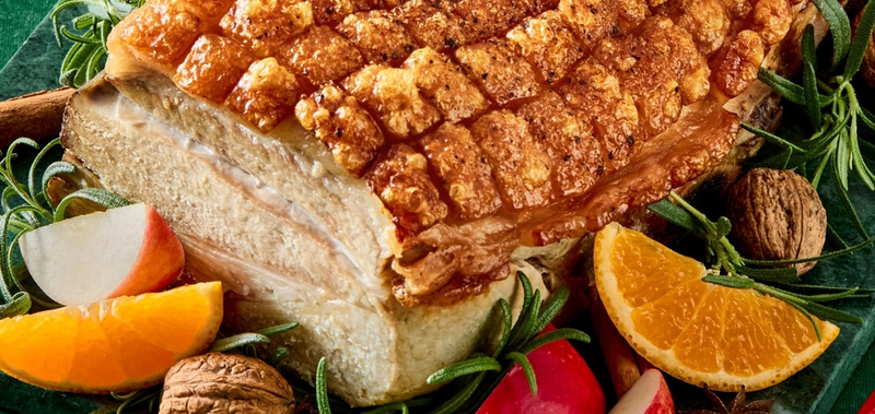 Rutet ribbe med sprø svor.