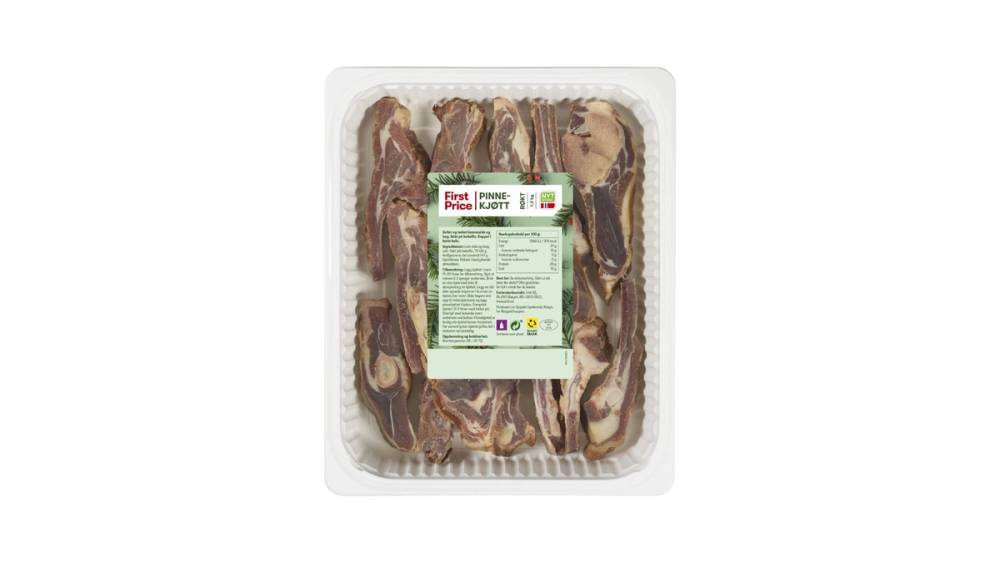 Produktbilde av pinnekjøtt fra First Price.