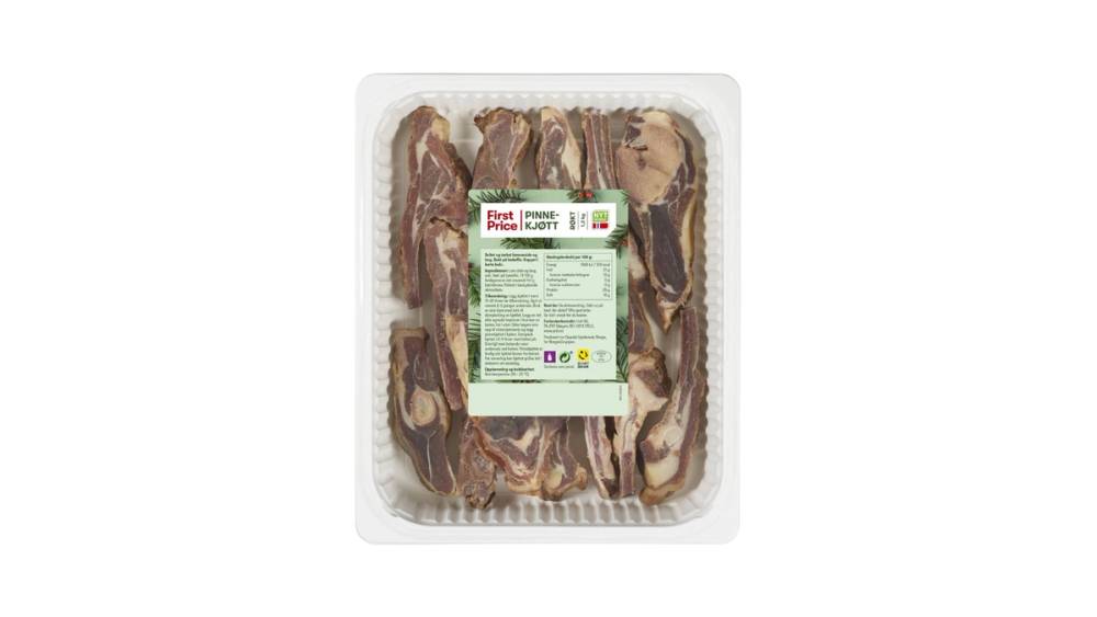 Produktbilde av pinnekjøtt fra First Price.