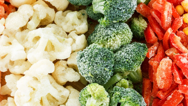 Fryste grønnsaker for å redusere matsvinn.