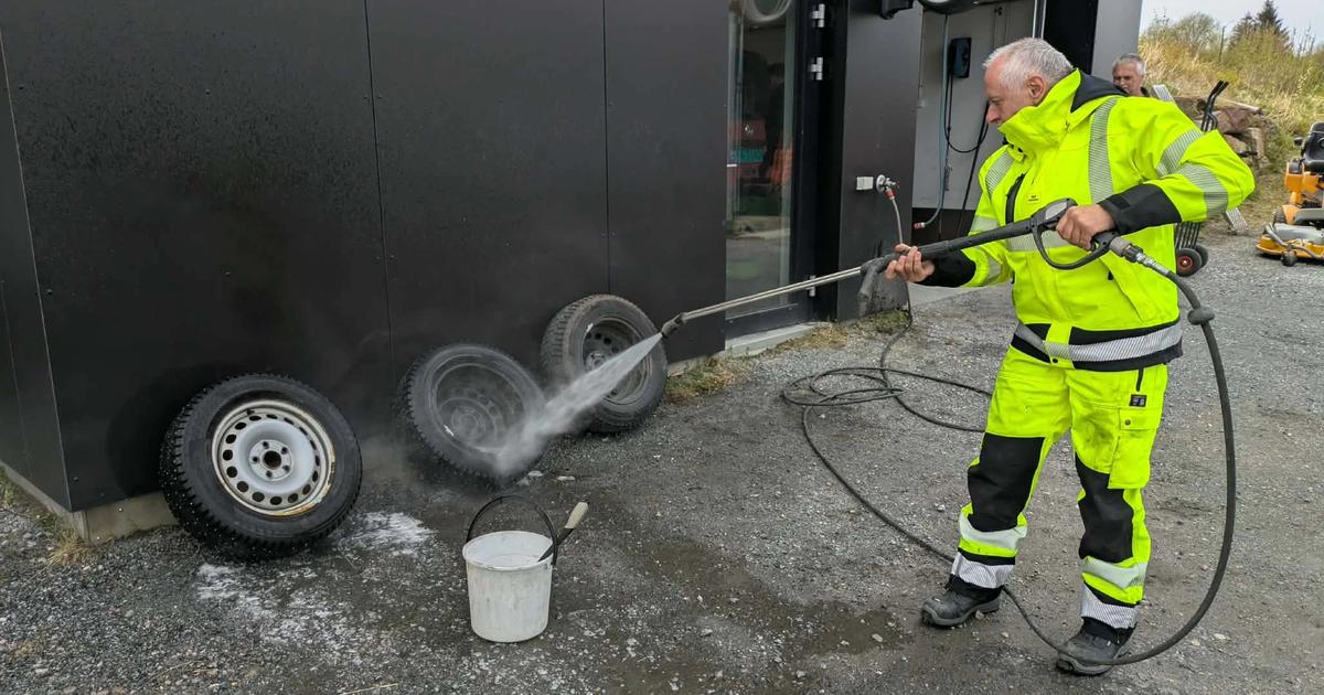 Bilde av dekkrensing