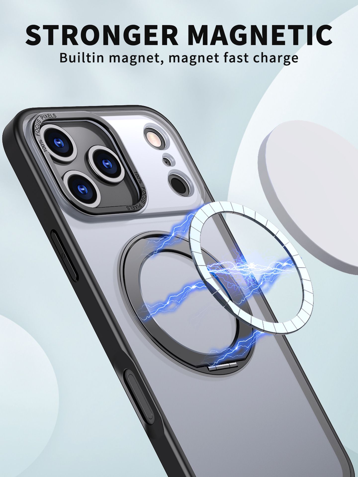 360 Rotating Magnetic Mount iPhone Case