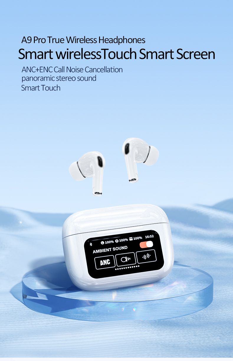 Smart Touch Screen Wireless Headset