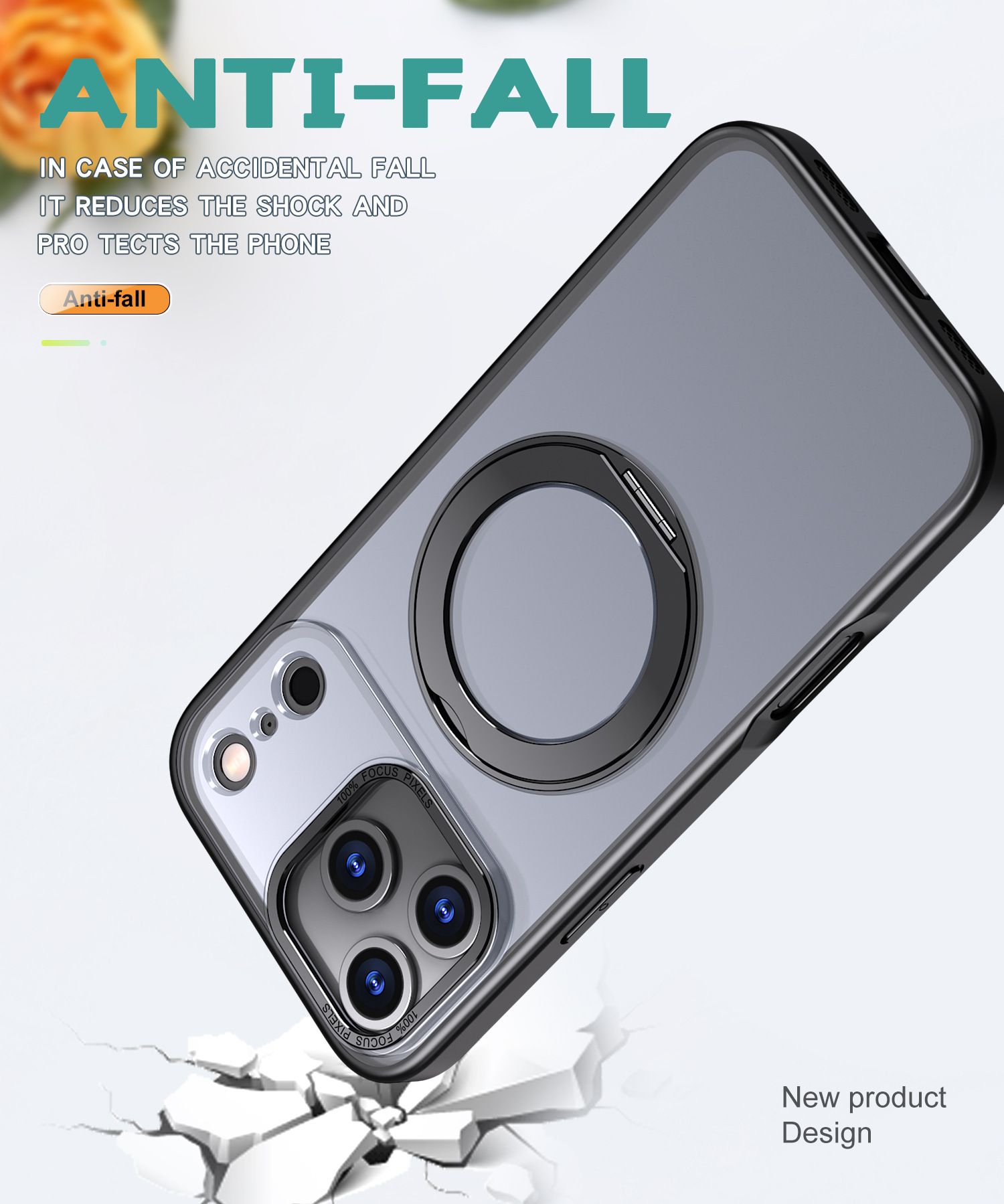 360 Rotating Magnetic Mount iPhone Case
