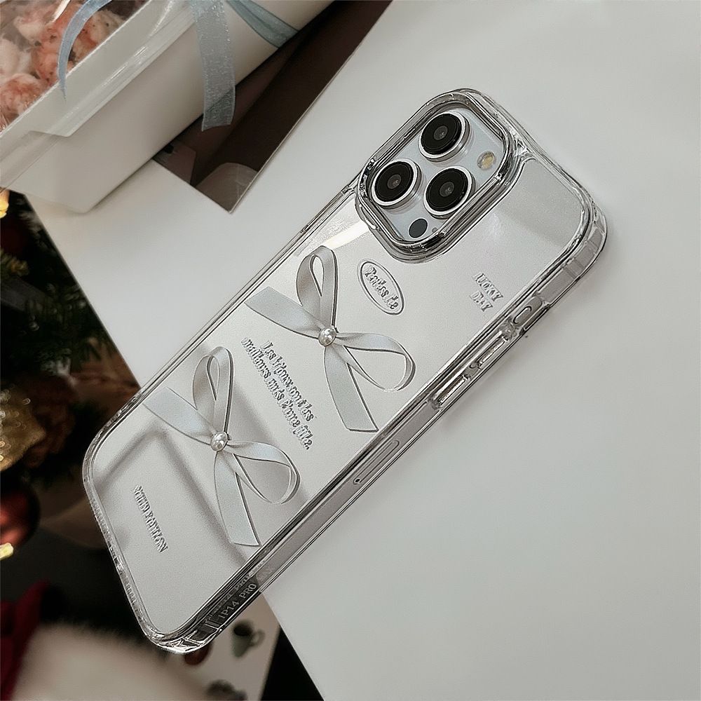 Electroplated Mirror Bowknot Apple Phone Case