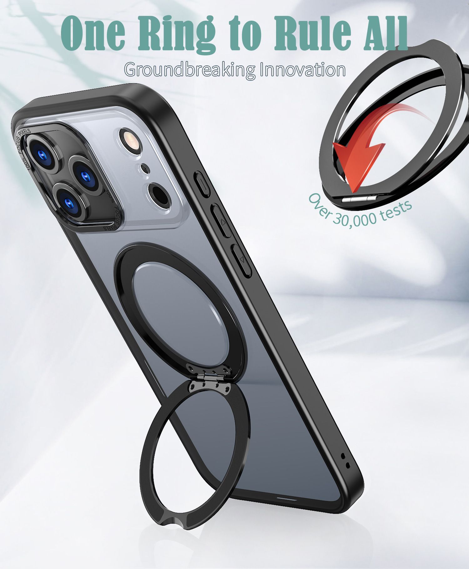 360 Rotating Magnetic Mount iPhone Case