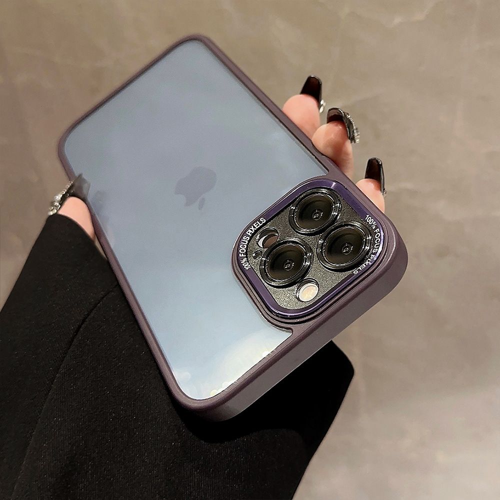 High Quality Metal Lens, Simple and Shockproof iPhone Case
