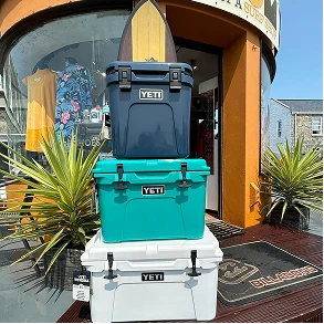Yeti boxes out the front of Freedom Surf
