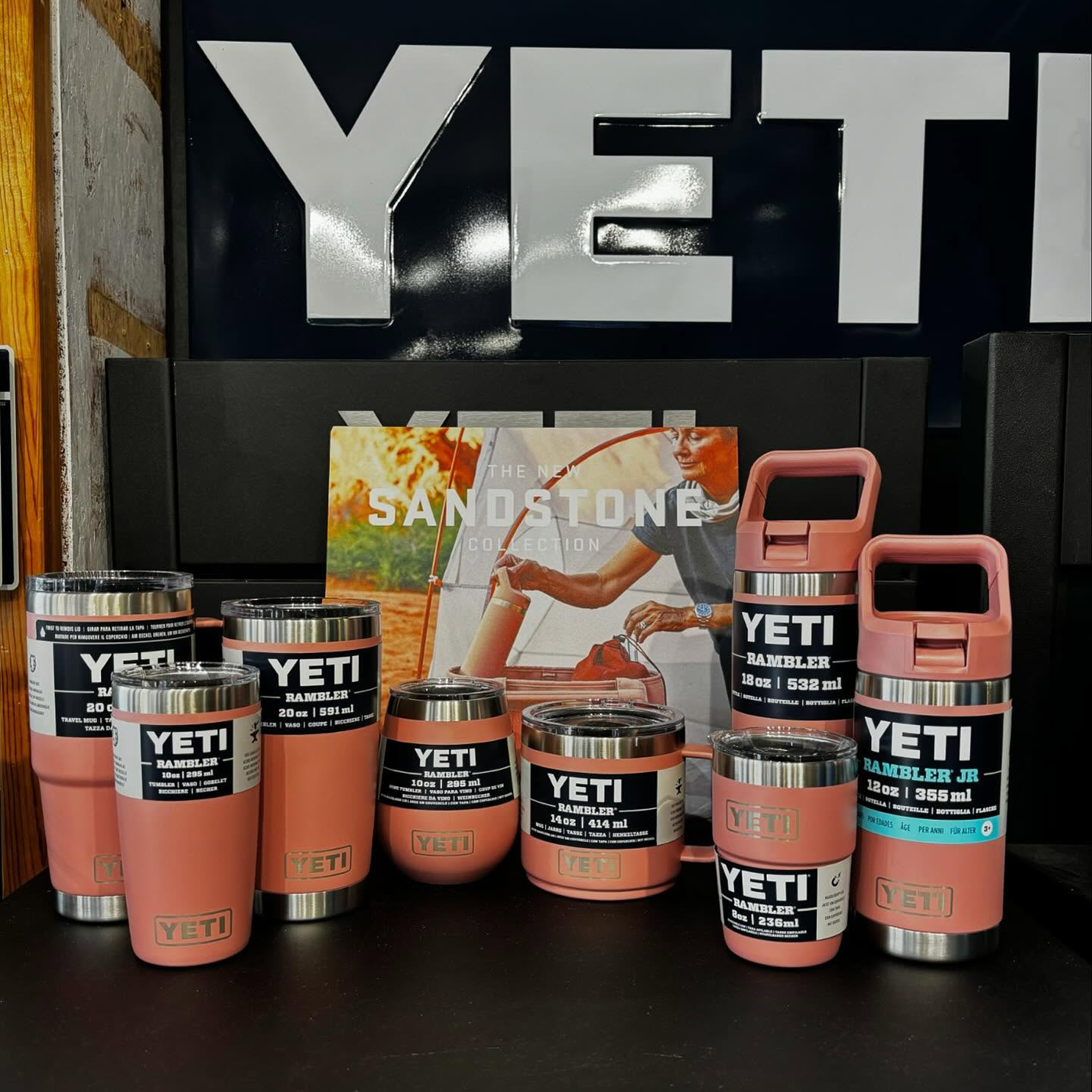 Pink Yeti drinks cups and flasks and mugs