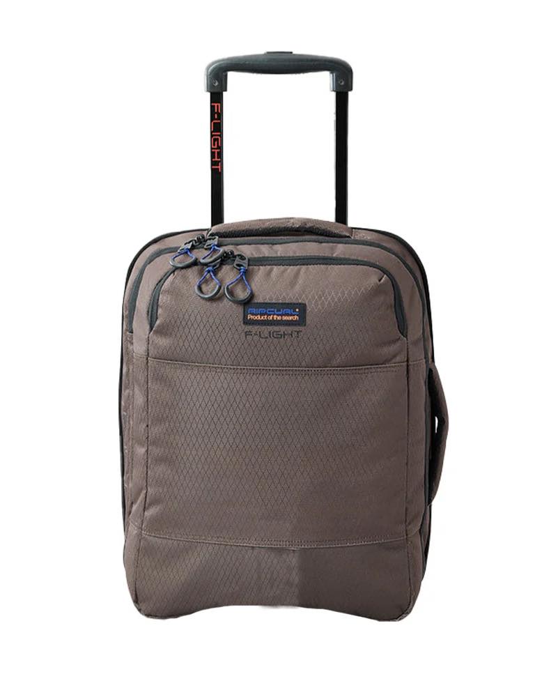 Brown suitcase with handle