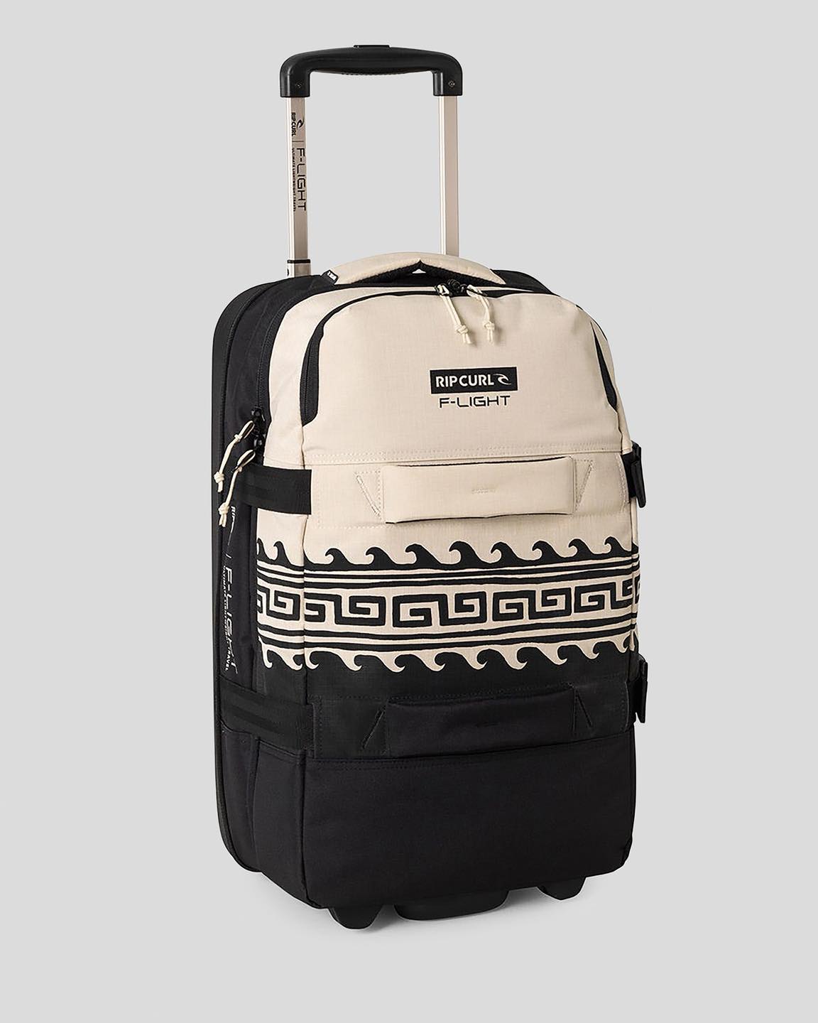 Brown and black ripcurl suitcase