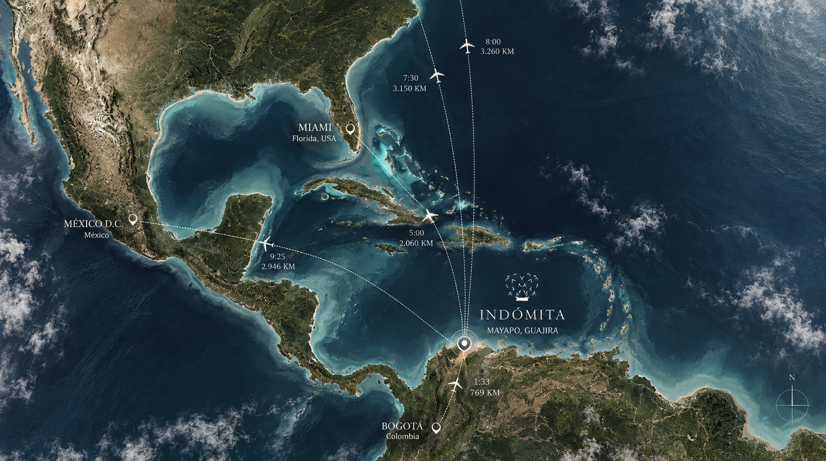 Localización de Indómita