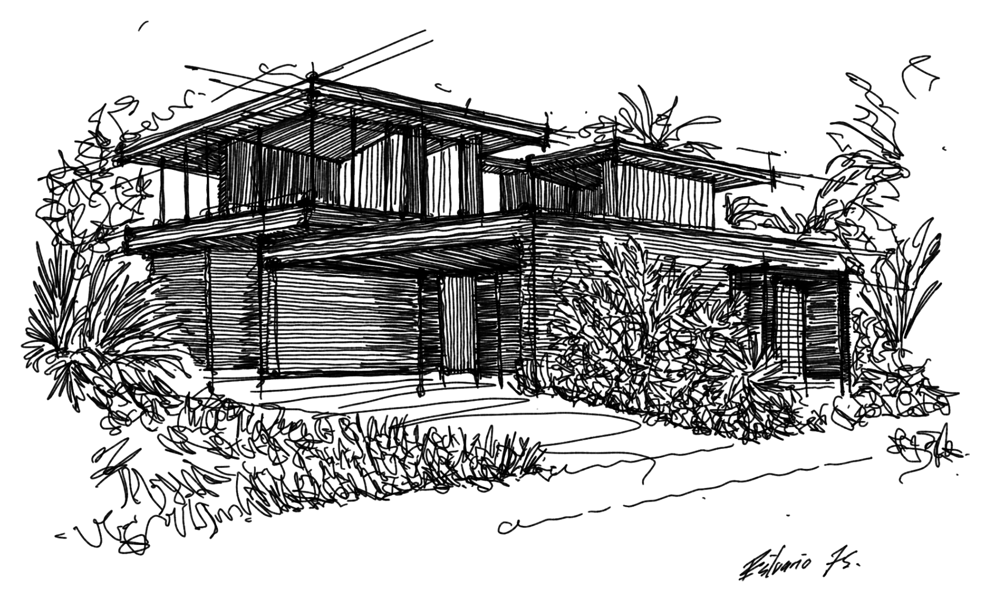Sketch de Casa Umbra Estuario