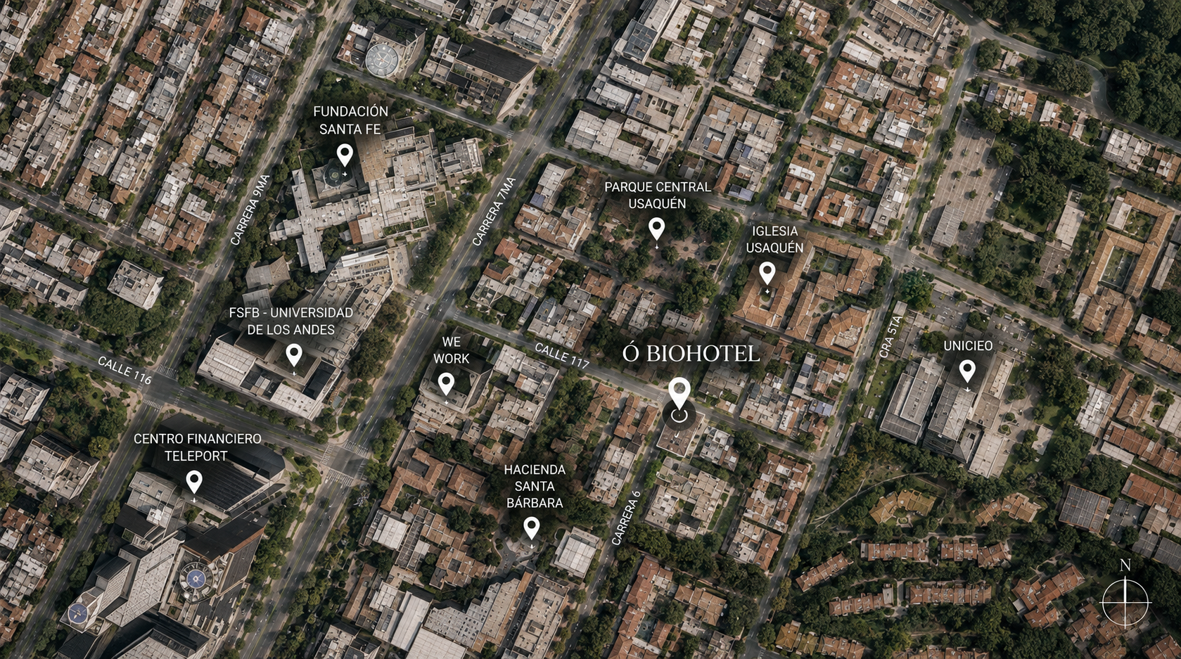 Localización de Ó Biohotel