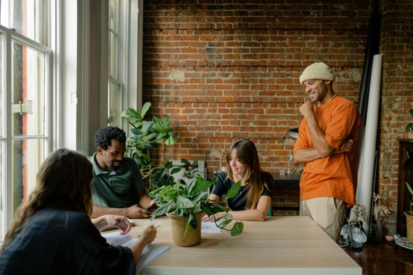 office laptop working