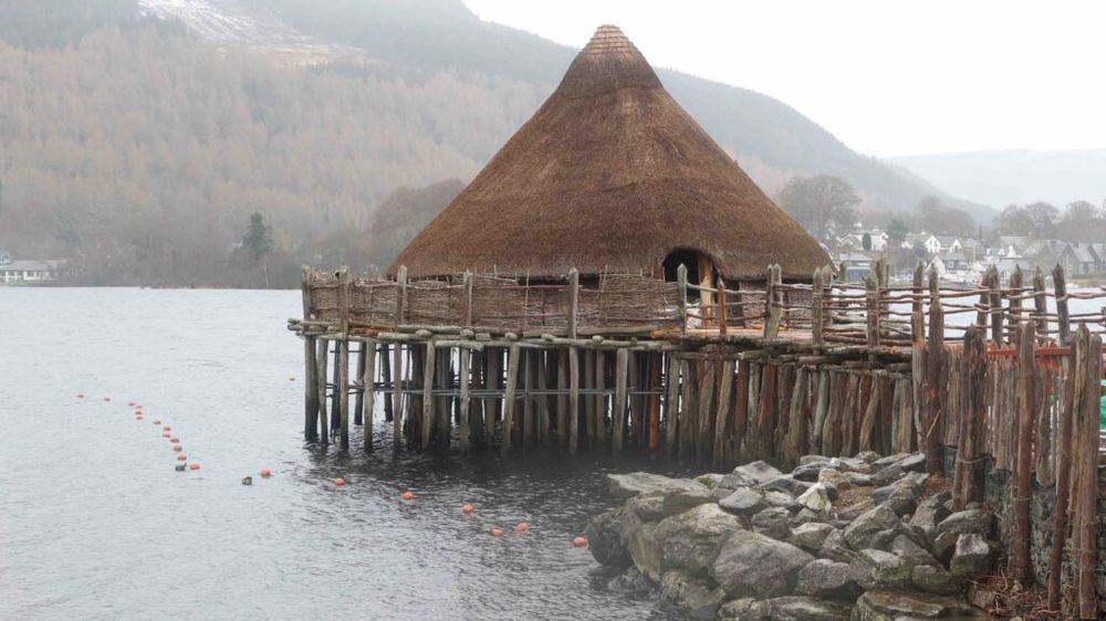 The Scottish Crannog Centre on the southern shores of Loch Tay