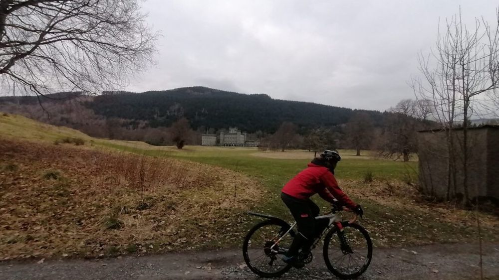Taymouth Castle in the background