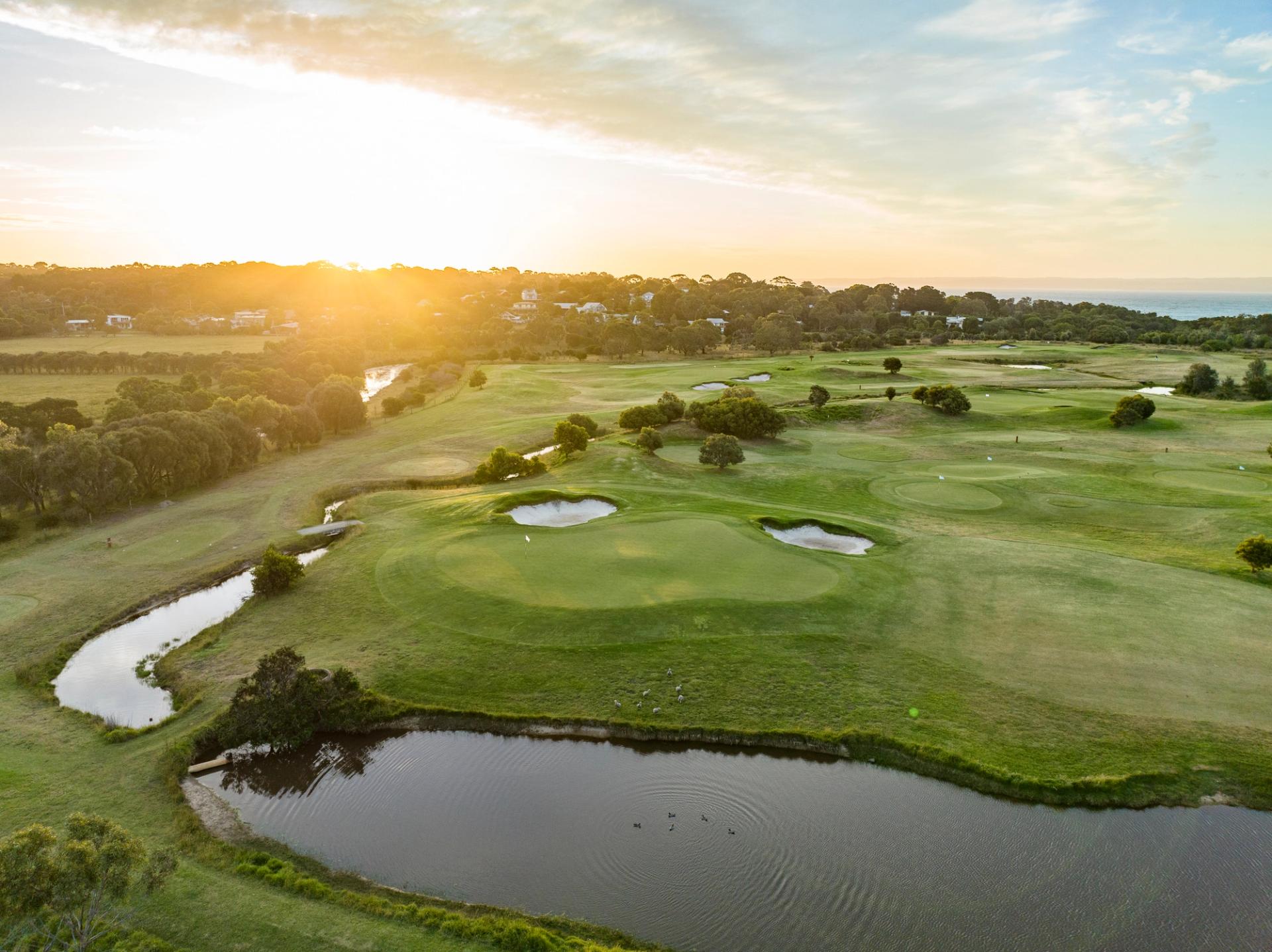 Image of Pitch and Putt Course, taken by drone.