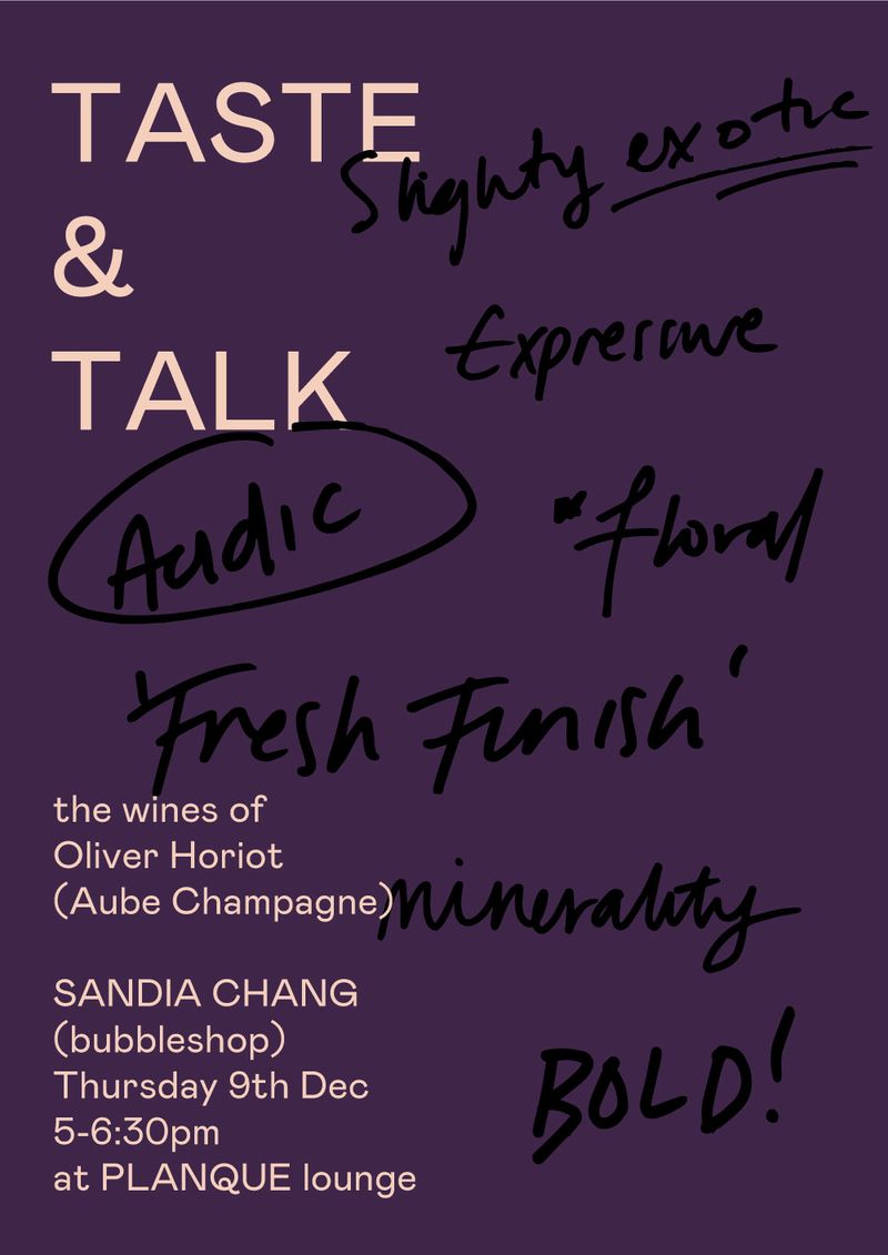Taste & Talk with Sandia Chang