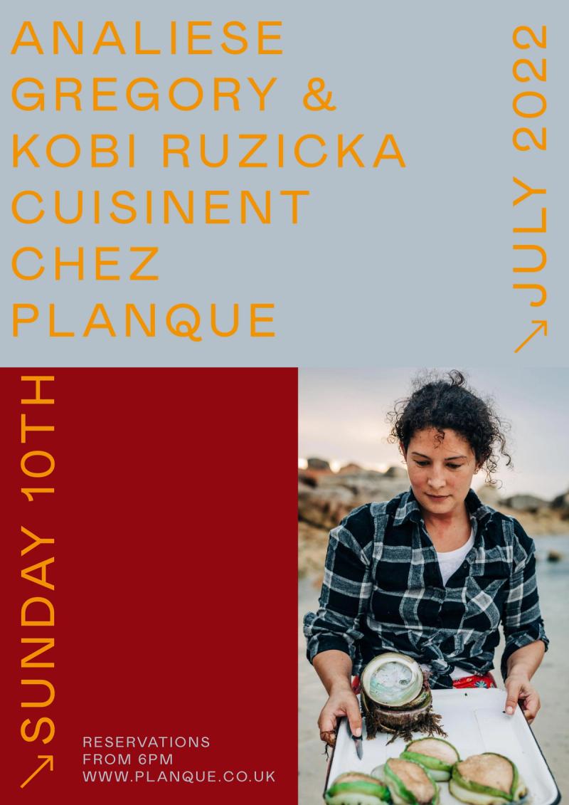 Collaboration: Analiese Gregory & Kobi Ruzicka cook at Planque