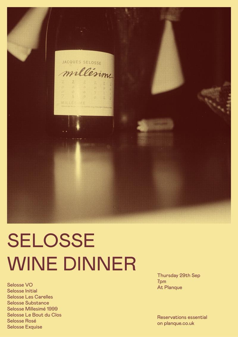 Wine Dinner: Selosse Reset