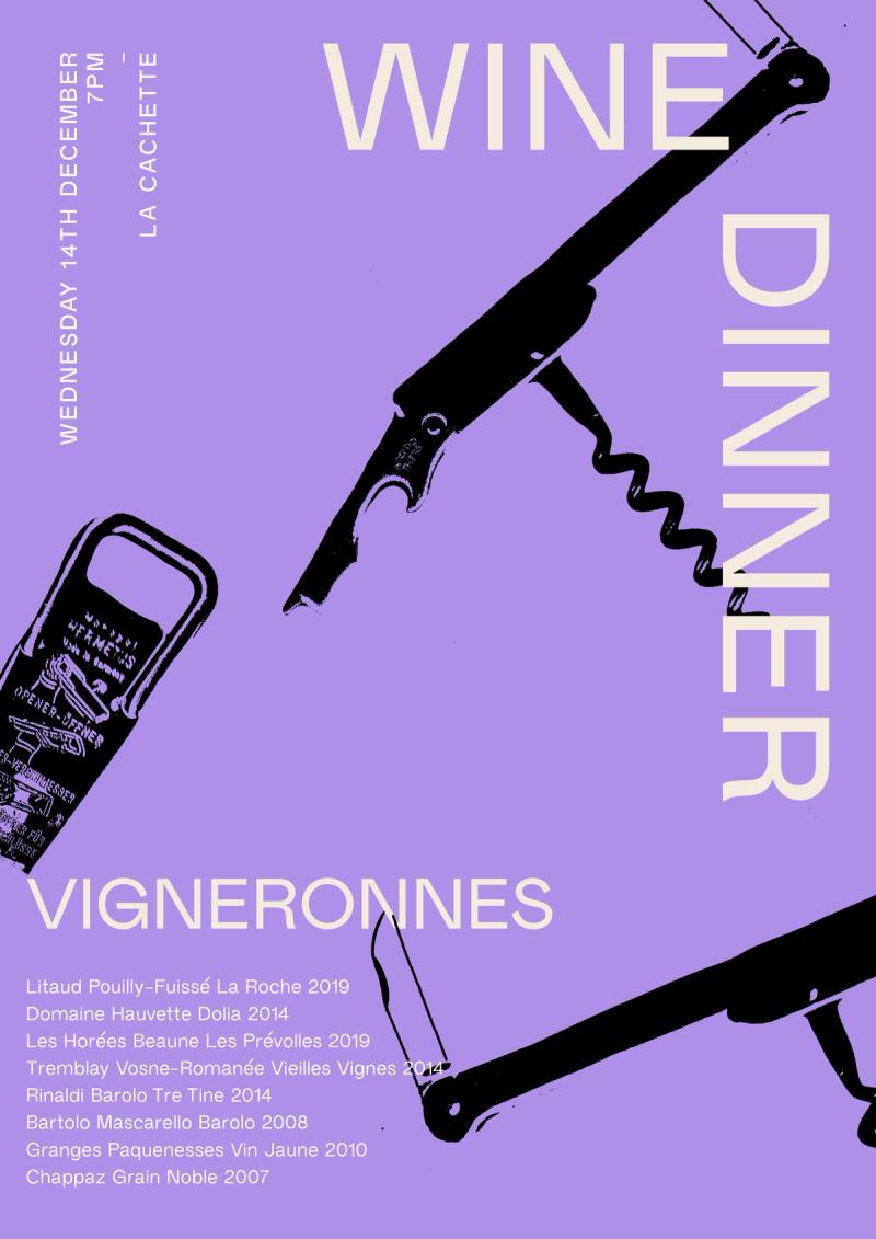 Wine Dinner: Vigneronnes