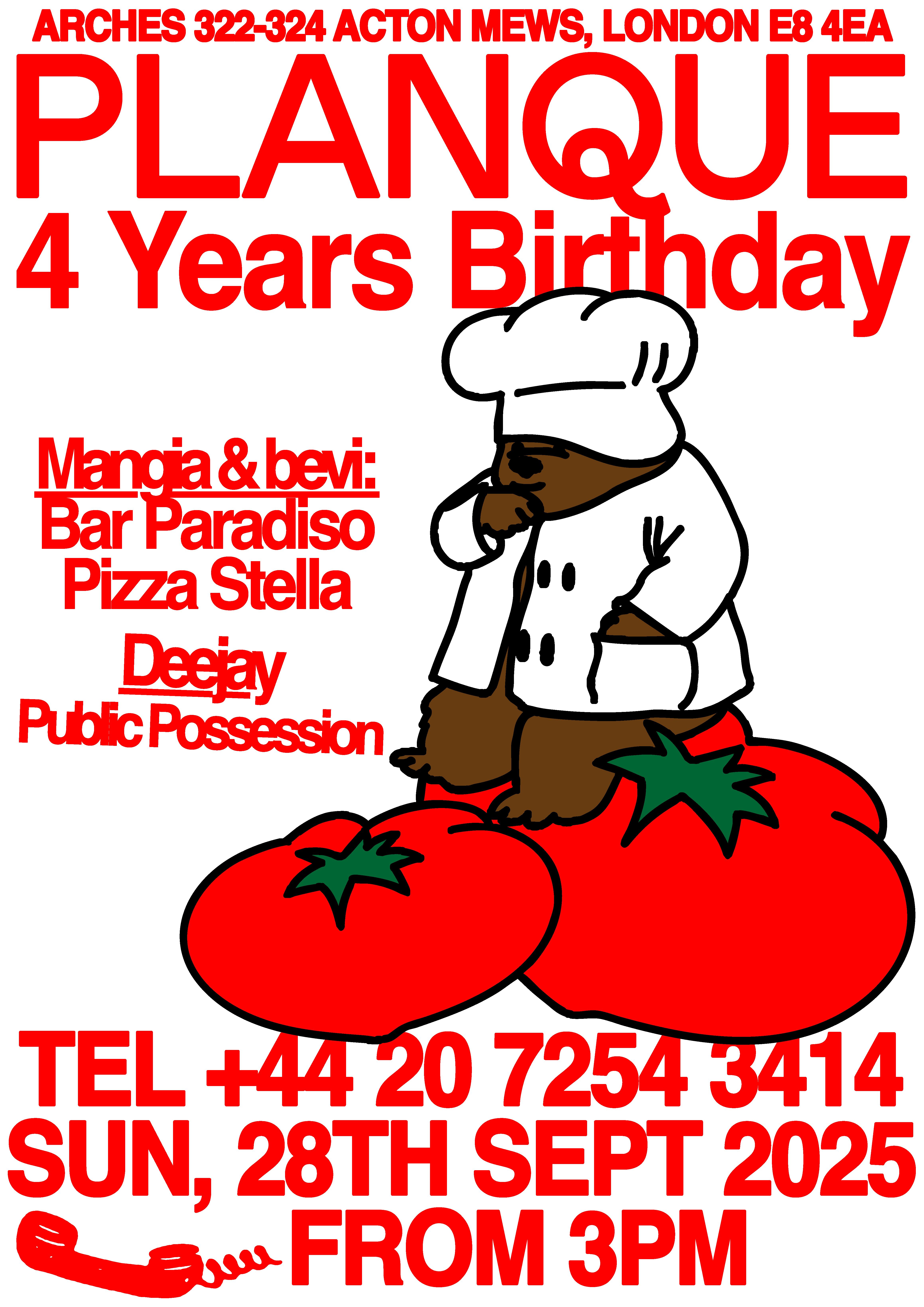 Planque 4 Years Birthday