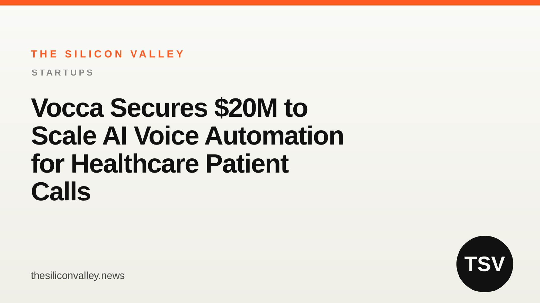 Vocca Secures $20M to Scale AI Voice Automation for Healthcare Patient Calls