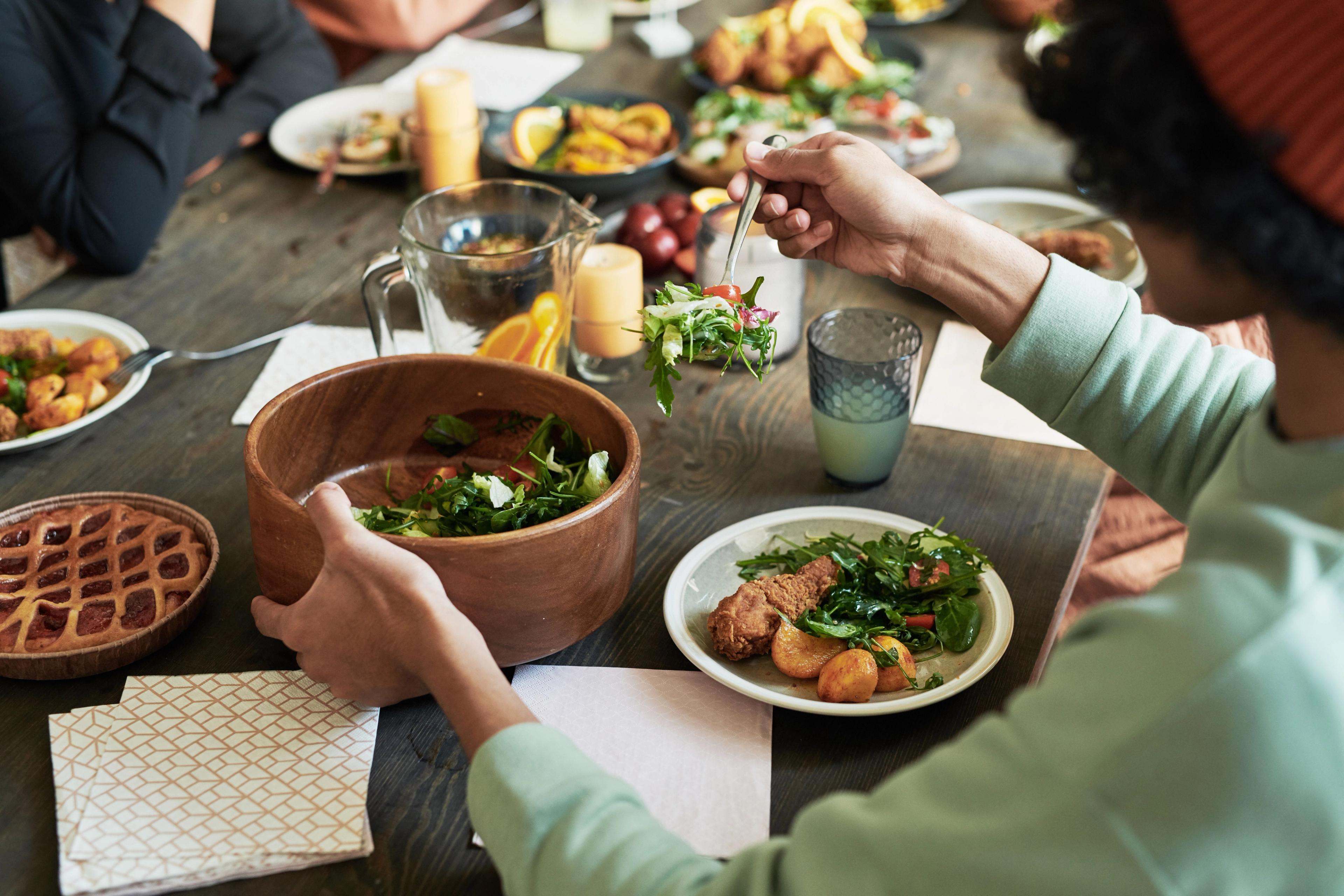 Sharing small plates on an evening out