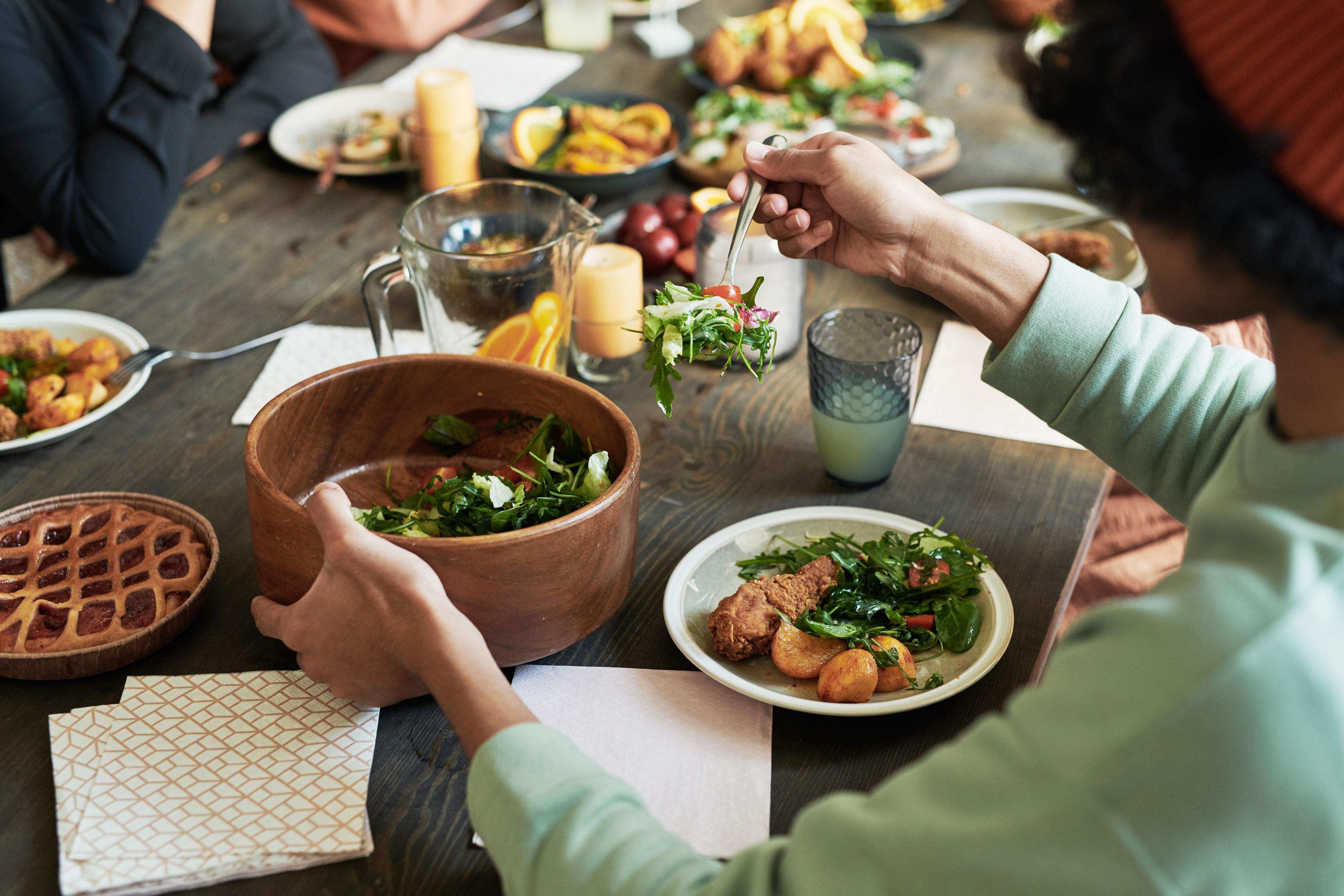 Sharing small plates on an evening out
