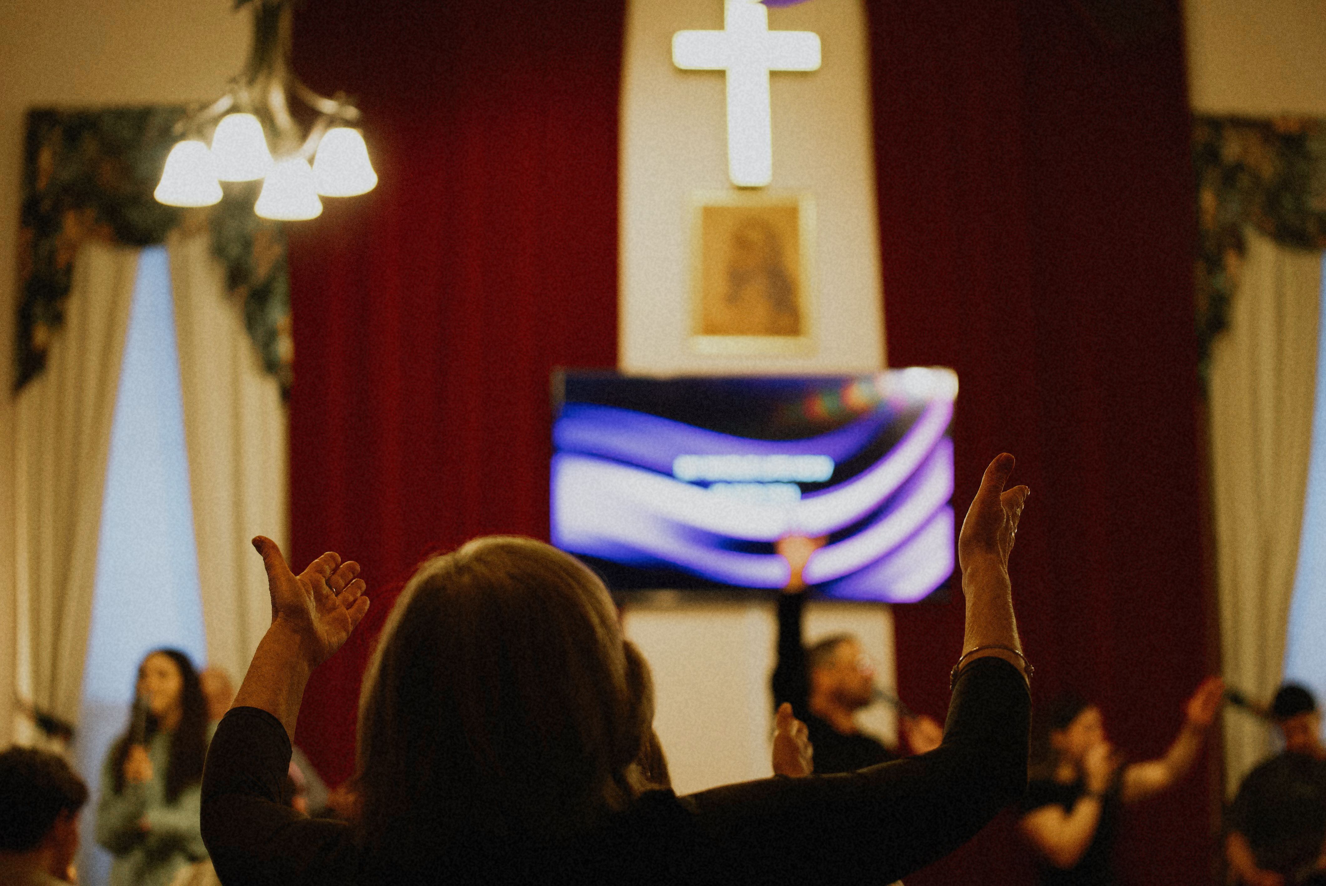 Mountain View Church worship service