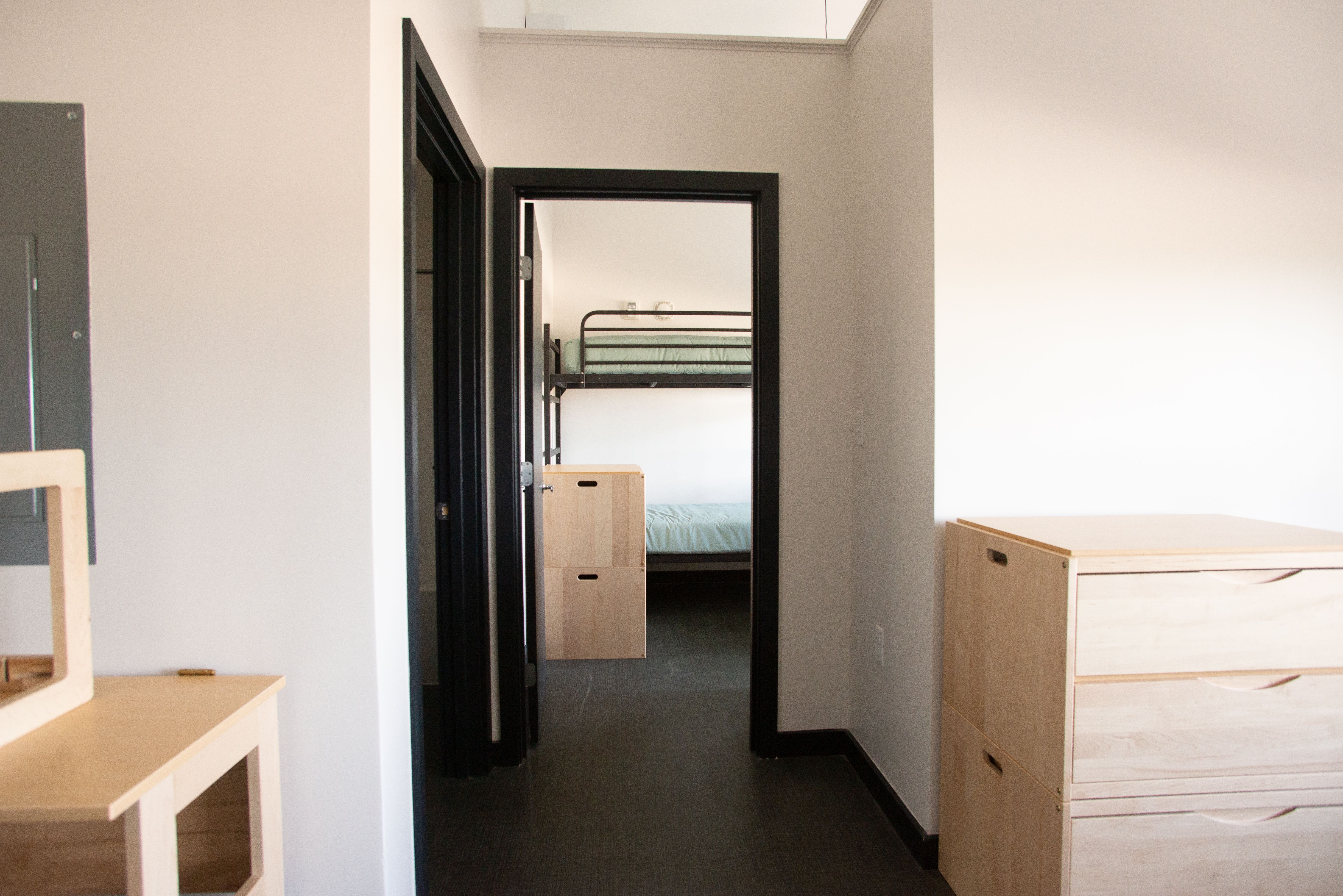 View of an Erlang dorm with a bunk bed