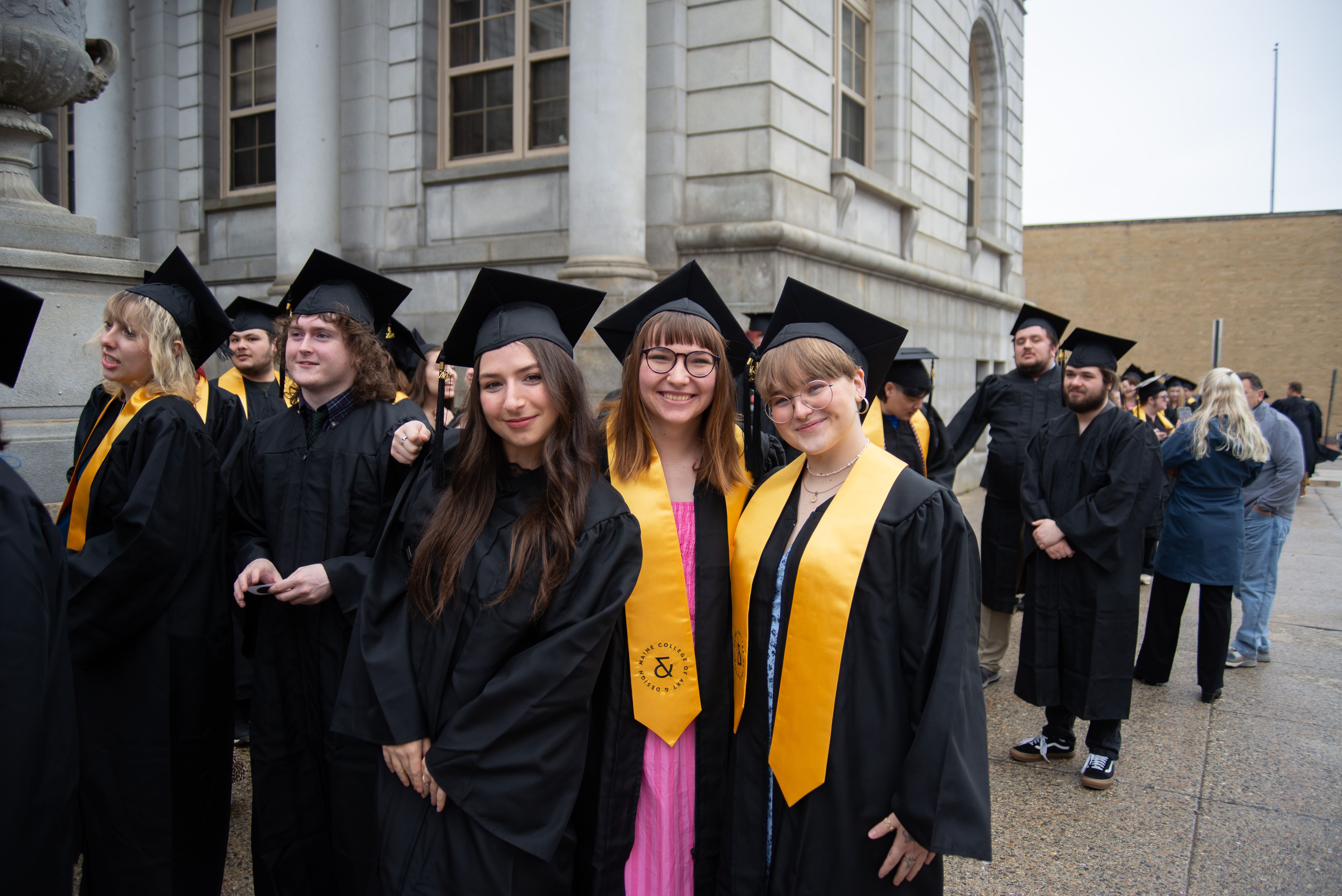 BFA Students celebrating graduation