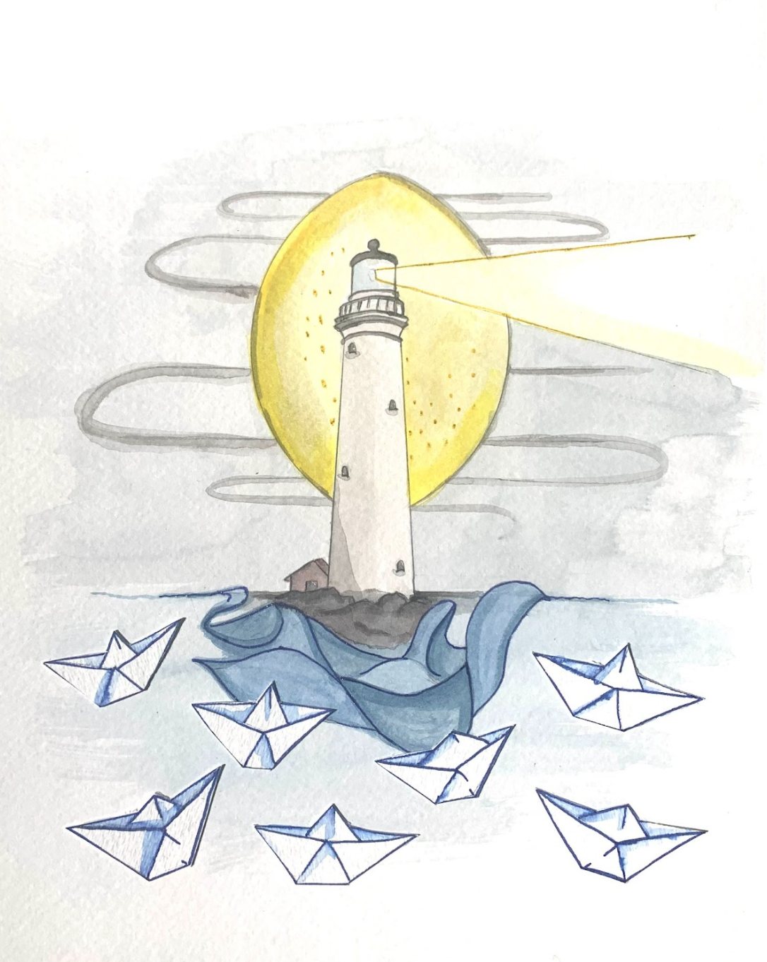 Illustration of a lighthouse.