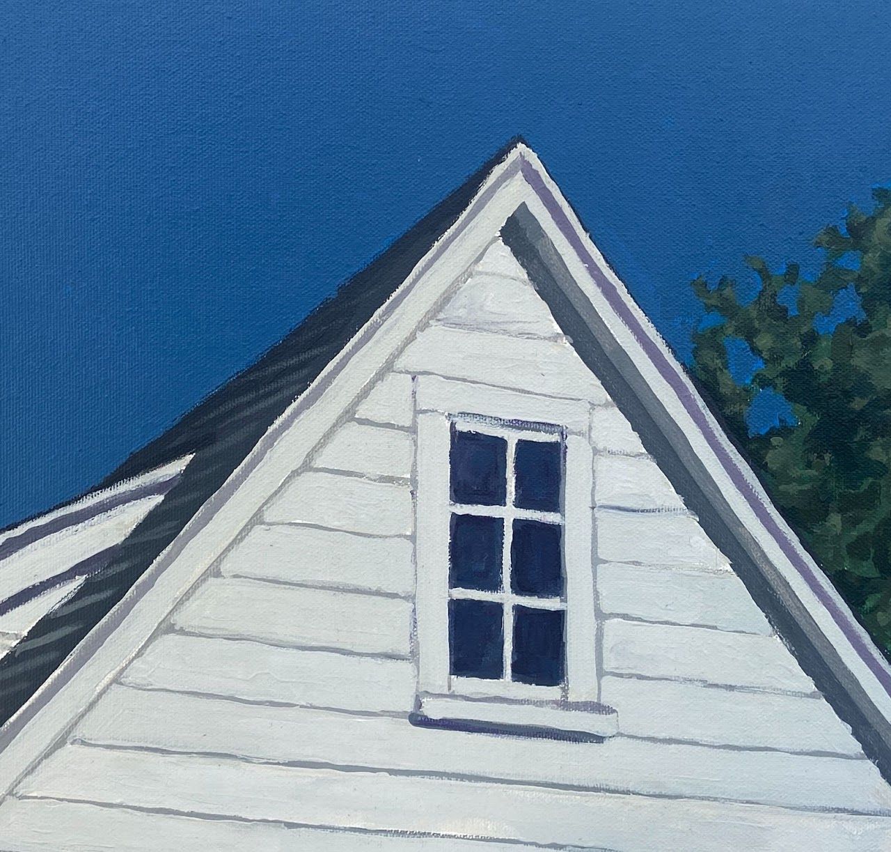 Painting of a roof.