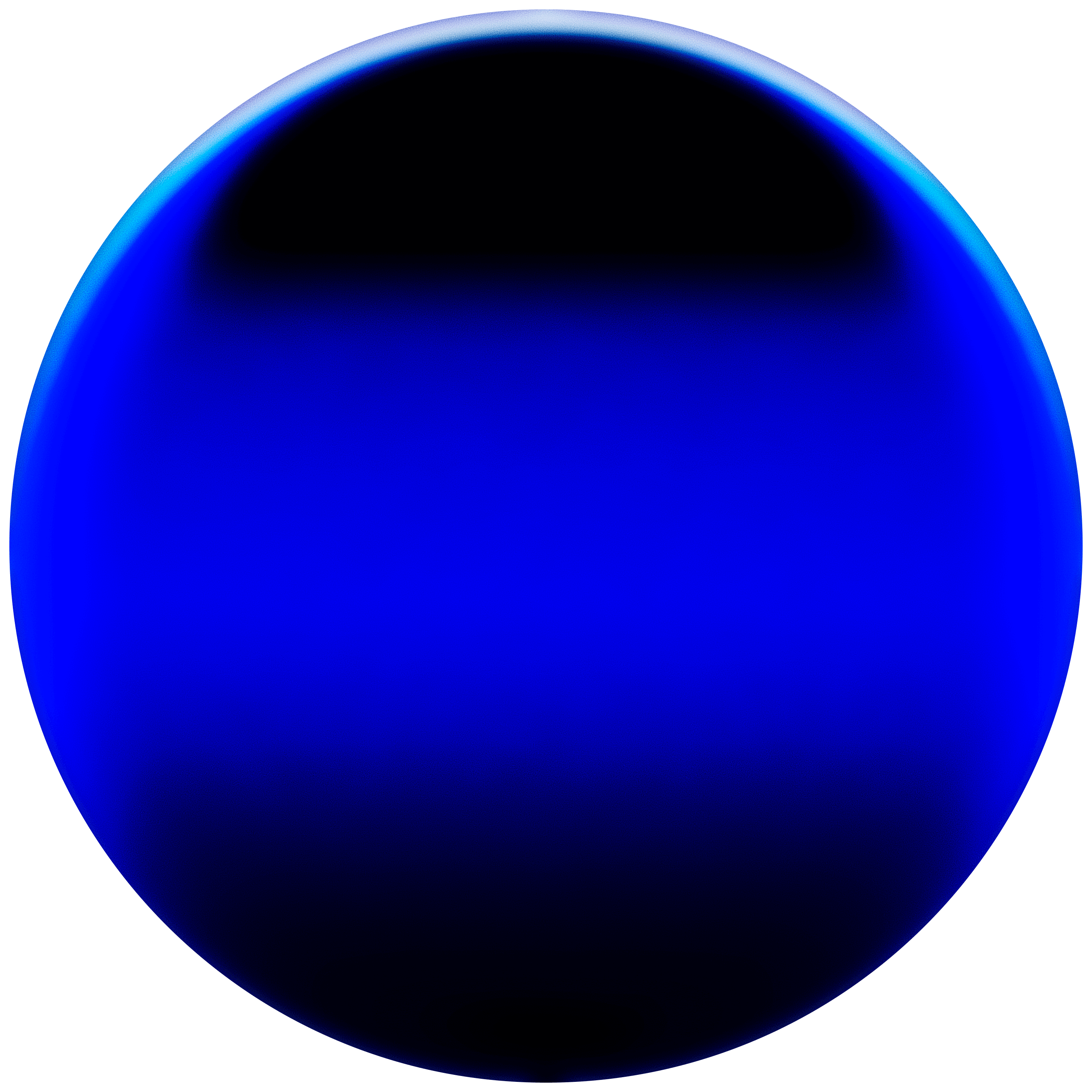 3d render of navy sphere