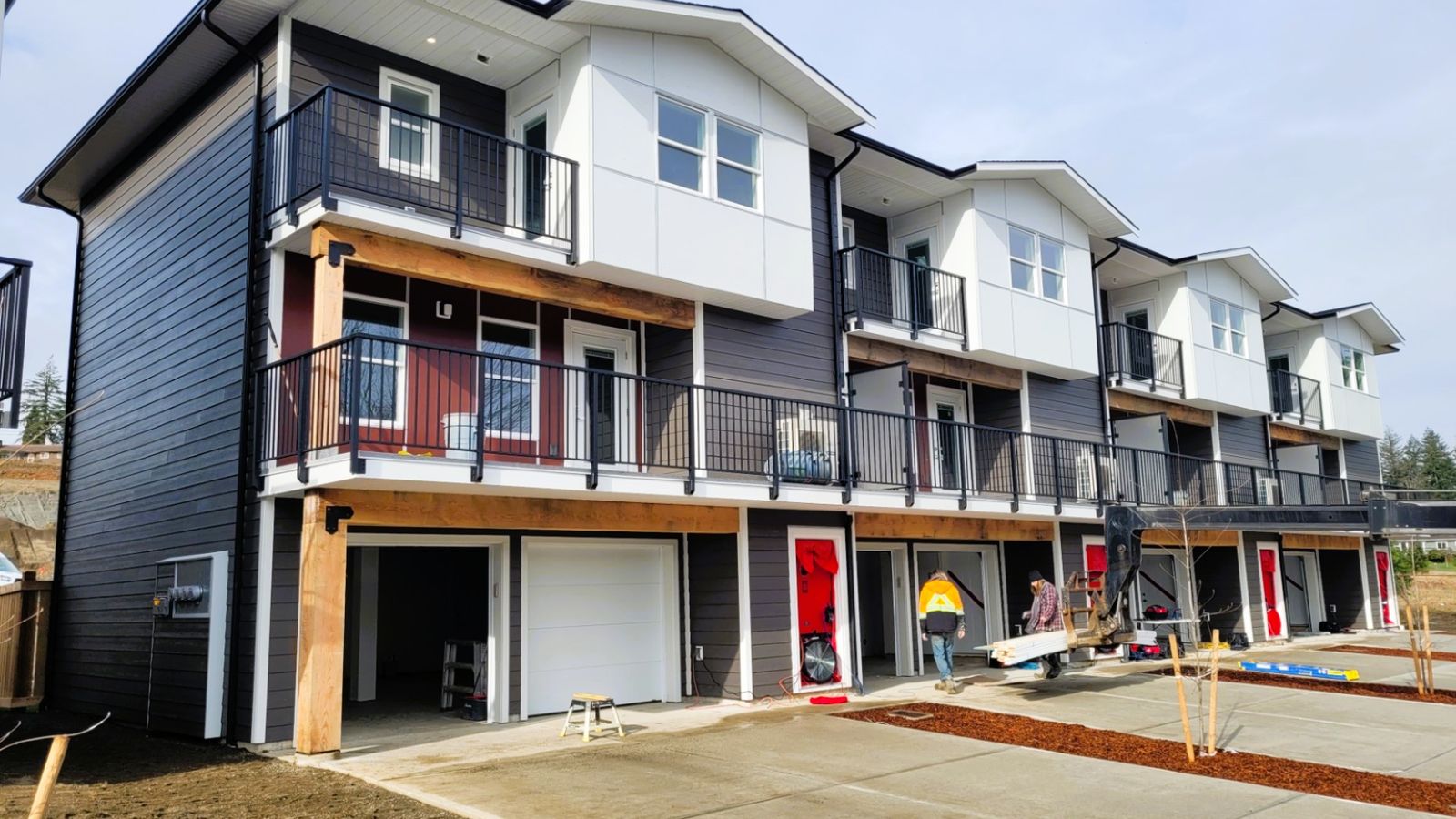 Air-tightness testing in row-house developments