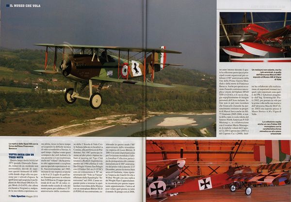 Fondazione Jonathan Collection - Aerei Storici Famosi  - IL MUSEO CHE VOLA "VOLO SPORTIVO"