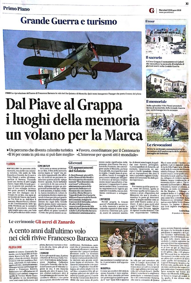 Fondazione Jonathan Collection - Aerei Storici Famosi  - Dal Piave al Grappa i luoghi della memoria