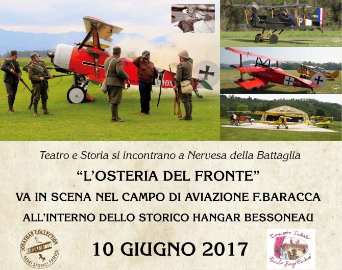 Fondazione Jonathan Collection - Aerei Storici Famosi  - TEATRO E STORIA SI INCONTRANO A NERVESA DELLA BATTAGLIA