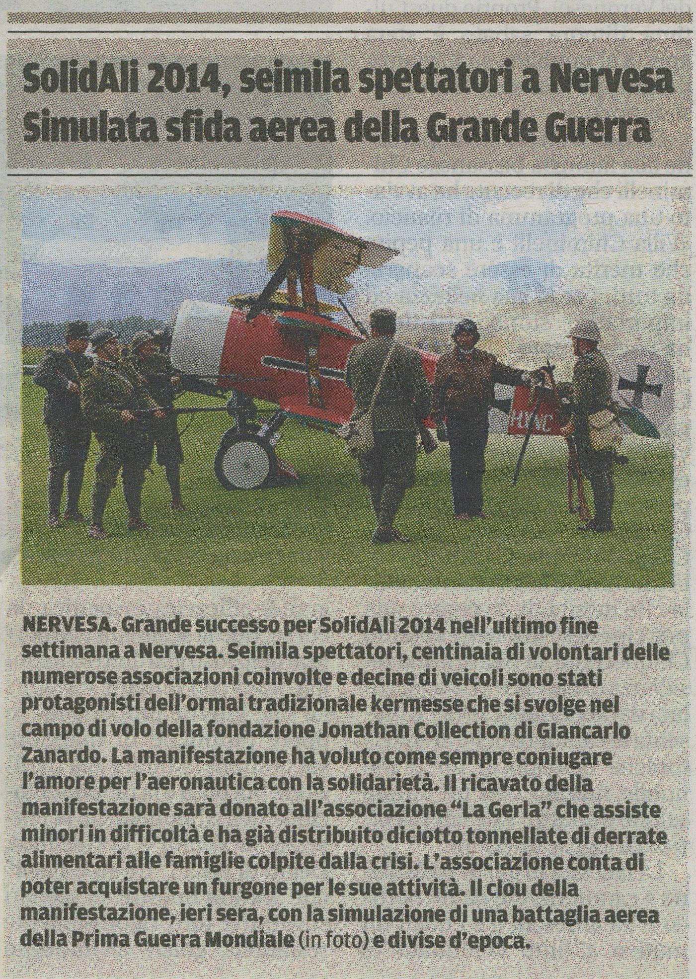 Fondazione Jonathan Collection - Aerei Storici Famosi  - Solildali 2014