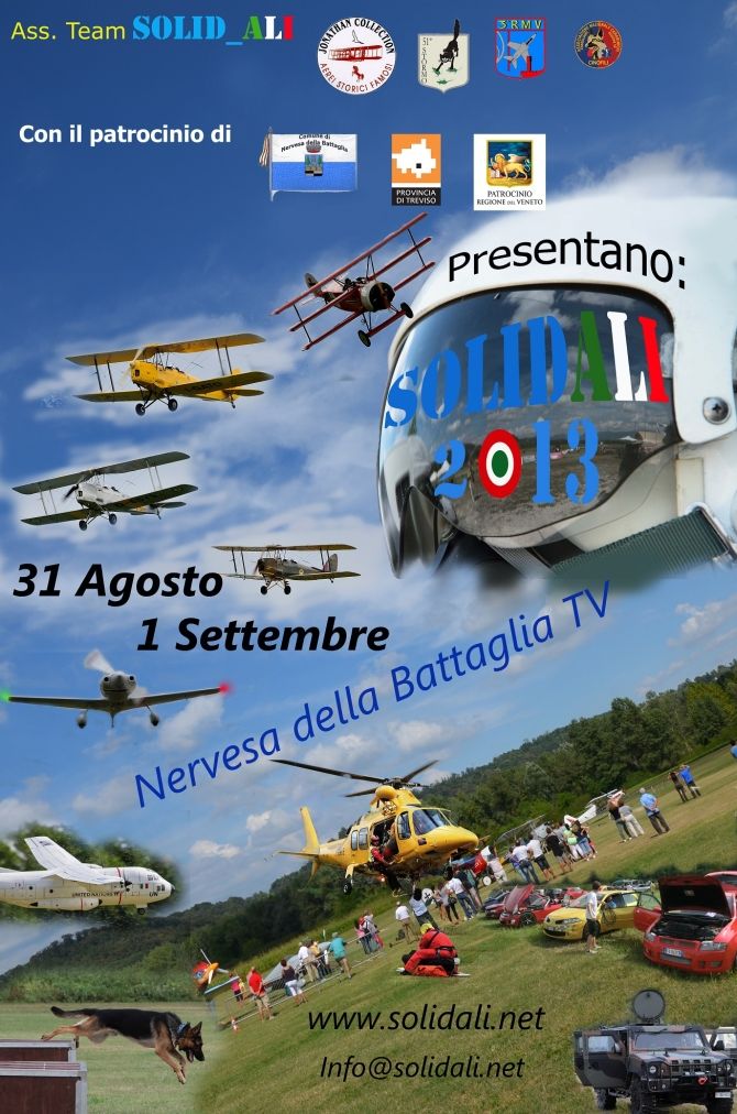 Fondazione Jonathan Collection - Aerei Storici Famosi  - 31/08-1/09/2013 - A Nervesa torna Solidali