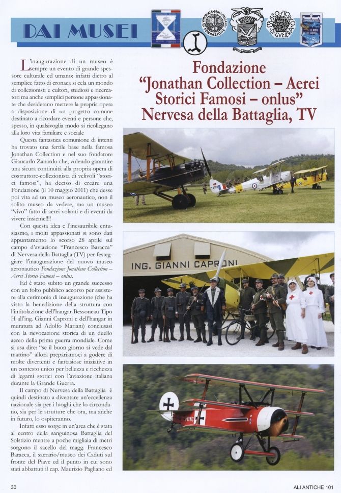 Fondazione Jonathan Collection - Aerei Storici Famosi  - Dai Musei