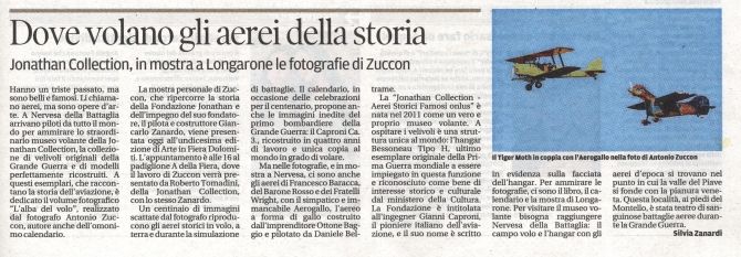 Fondazione Jonathan Collection - Aerei Storici Famosi  - Jonathan Collection in mostra a Longarone