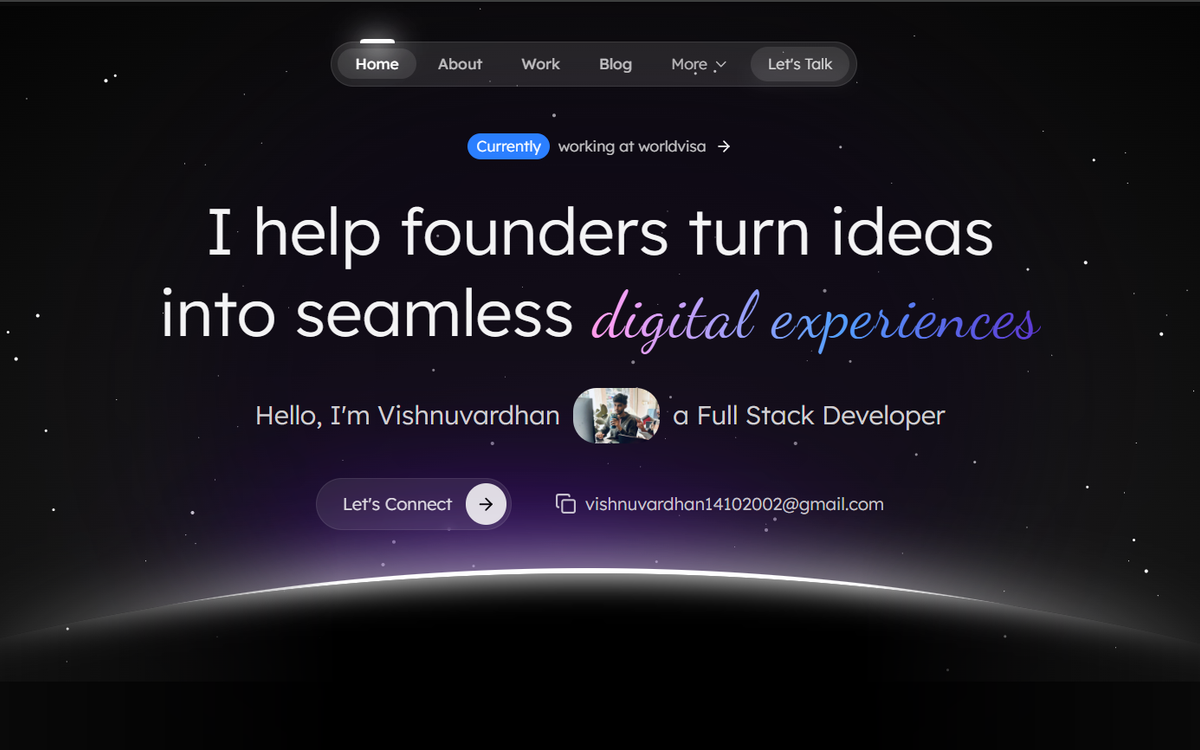 Preview of A Captivating Portfolio Showcasing Innovative Web Development and UI/UX
