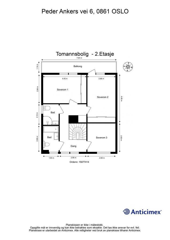 Plantegning 2. etasje