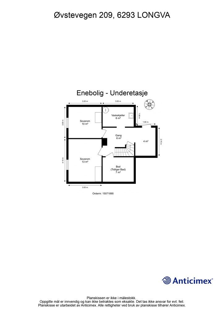 Plantegning underetasje