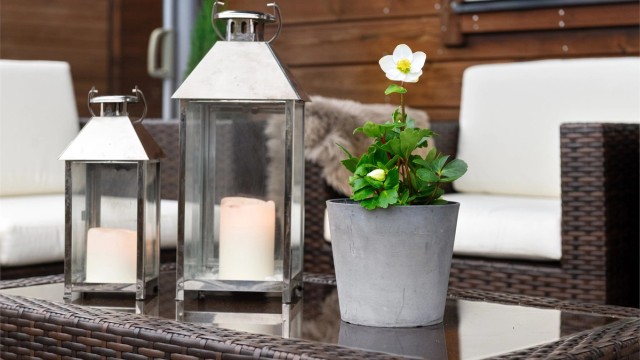 Detaljefoto fra terrassen