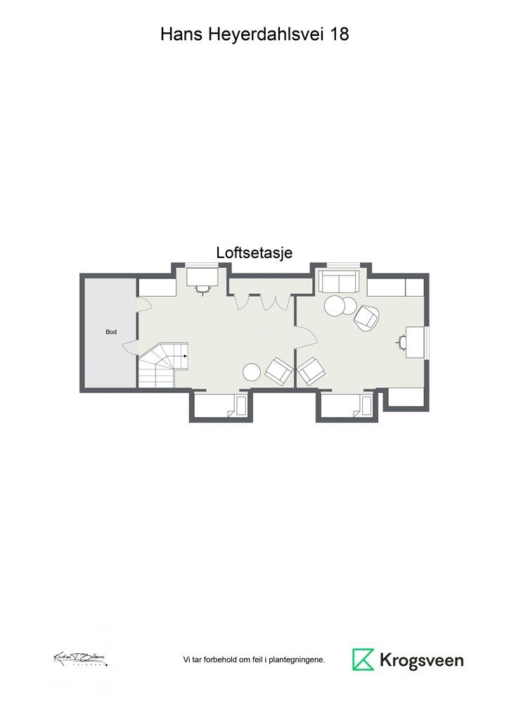 Hans Heyerdahlsvei 18 - Loftsetasje