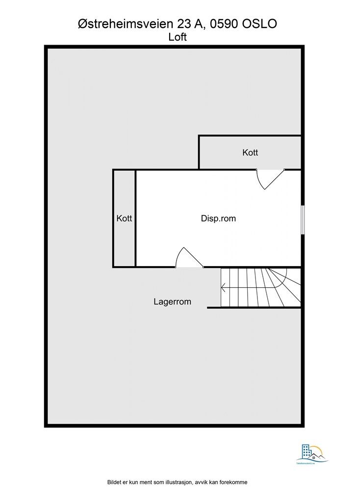 Plantegning - Loft 